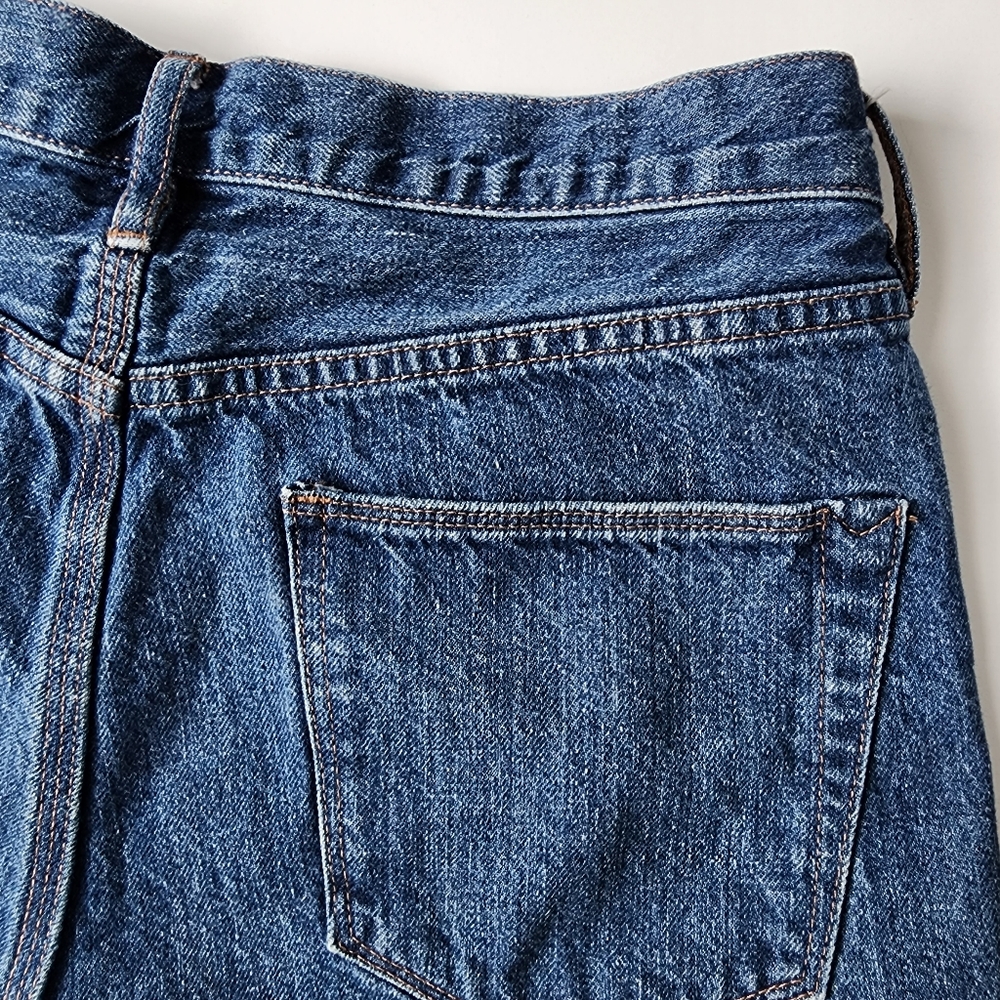 Madewell Raw Hem Cut Off Mid-rise Meduim Wash Denim Jean Shorts - Picture 7 of 8